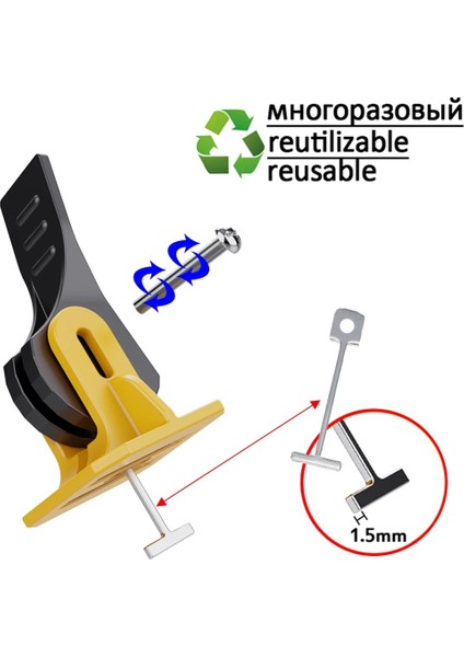 0,9 mm Stili 200 Adet Adet Yedek Çelik Iğneler Seramik Karo Tesviye Sistemi Klipler Takozlar Paspayı Yer Karosu Döşeme Inşaat Araçları (Yurt Dışından) fırsatları