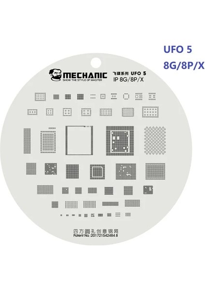 UFO5-A11 Tarzı Masterxu Mekanik Ufo Çelik Şablon LCD Ekran Flex Kablo Koruma iPhone Ro Max Ic Ploshing Onarım Pop-Up (Yurt Dışından)