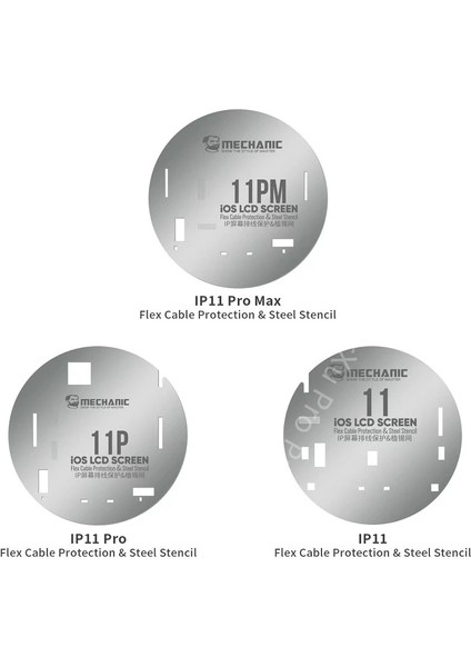UFO5-A11 Tarzı Masterxu Mekanik Ufo Çelik Şablon LCD Ekran Flex Kablo Koruma iPhone Ro Max Ic Ploshing Onarım Pop-Up (Yurt Dışından)