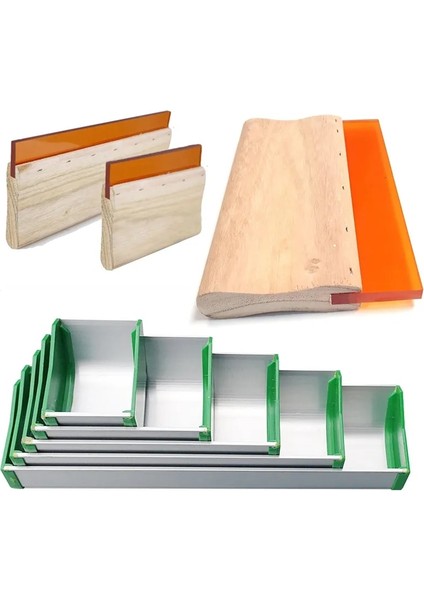 13CM Silecek Düz Stil 1 Adet Çok Boyutlu Serigraf Baskı Silecek Mürekkep Kazıyıcı Serigrafi Alüminyum Emülsiyon Kepçe Kaplayıcı Araçları Parçası (Yurt Dışından) fiyatları