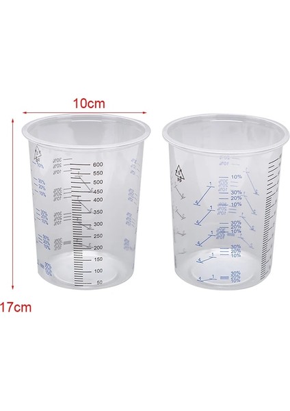 10 Adet 600ML Tarzı ml Plastik Boya Karıştırma Kapları Karıştırma Kapları Boya ve Sıvının Doğru Karıştırılması Için Boya Karıştırma Kalibre Edilmiş Kapml (Yurt Dışından)