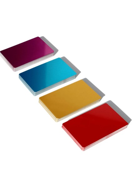 Mor Tarzı 86X54X0,2 mm Boş Metal Kartvizit Kalınlığı Alüminyum Alaşımlı Boşluklar Kart Dıy Lazer Baskı (Yurt Dışından) fırsatları