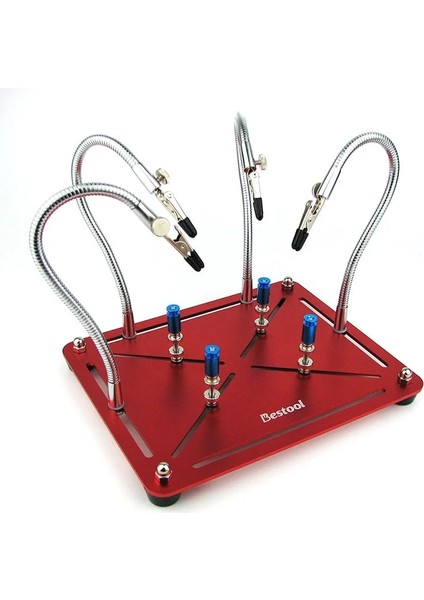 Büyüteç Tarzı Tookks Pcb Mıknatıs Tutucu Kelepçe Anakart Lehimleme Tutucu Üçüncü Yardım Eller Kaynak Aracı 4 Metal Esnek (Yurt Dışından)