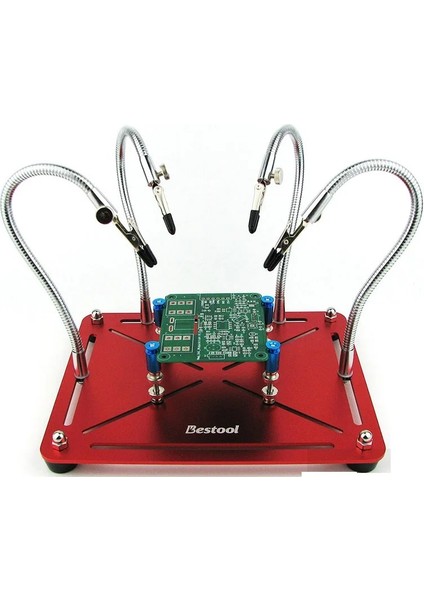 Büyüteç Tarzı Tookks Pcb Mıknatıs Tutucu Kelepçe Anakart Lehimleme Tutucu Üçüncü Yardım Eller Kaynak Aracı 4 Metal Esnek (Yurt Dışından)