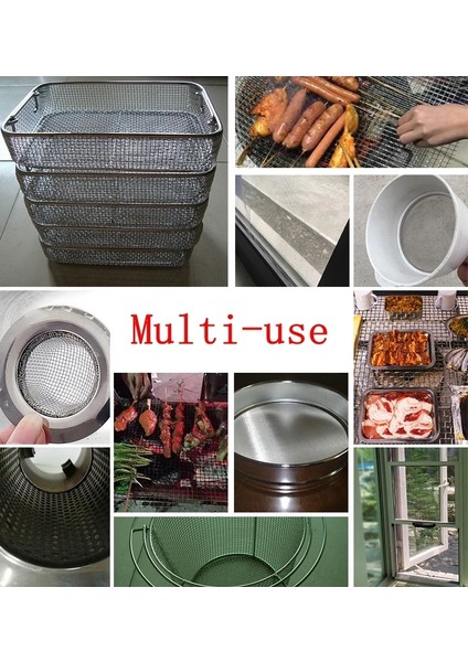 10MESH 2,3 mm Stili 50CM x 100CM cm Paslanmaz Çelik Hasır Filtre Filesi Metal Ön Tamir Düzeltme Mesh Filtrasyon Dokuma Tel Elek Sac Elek Filtresi (Yurt Dışından)