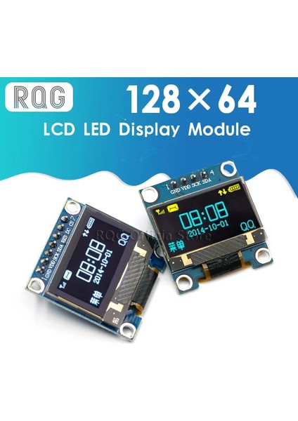 Mingjin Shop 1 4pın Sarı Mavi Tarzı 0. Iıc Seri Sarı Mavi OLED Ekran Modülü I2C SSD LCD Ekran Kartı Gnd Vcc Scl Sda Arduino Için (Yurt Dışından)