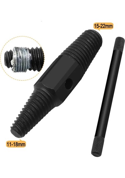 Siyah Stil 100 mm '' '' Çift Kullanımlı Çift Kafa Vida Çıkarıcı Boru Kırık Cıvata Hasarlı Vida Matkap Uçları Sökücü Çok Fonksiyonlu Altıgen Konnektör (Yurt Dışından) fiyatları