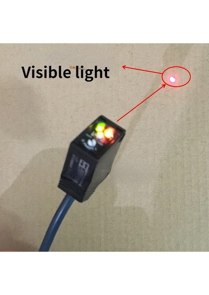 Model4 Tarzı Orijinal Küçük Hacimli Kare Lazer Fotoelektrik Anahtarı Cisimden Yansımalı Lazer Sensörü Npn Pnp Dc Üç Telli (Yurt Dışından)