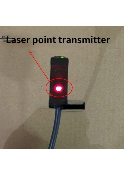 Model4 Tarzı Orijinal Küçük Hacimli Kare Lazer Fotoelektrik Anahtarı Cisimden Yansımalı Lazer Sensörü Npn Pnp Dc Üç Telli (Yurt Dışından)