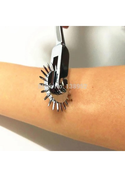 Wartenberg Pimli Tekerlek Refleks Çekiç Deluxe Tıbbi Teşhis Çekici Bdsm Dişli Silindir Dönen Fırıldak Nörolojik (Yurt Dışından)