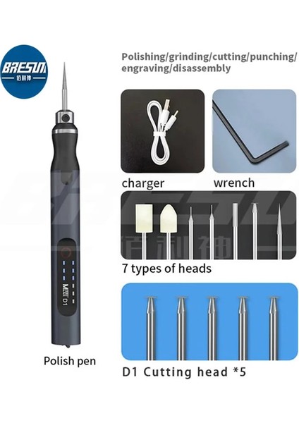 2uul DA81 Tarzı Qıanlı Sg-02 Maant D1 Akıllı Ayarlanabilir Elektrikli Taşlama Makinesi Kesme Gravür Kalem Kablosuz Mini Anakart Parlatma Kalemi (Yurt Dışından) modelleri