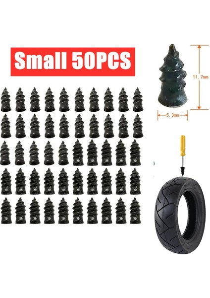 Küçük 50PCS Stili Kauçuk Çivi Vakum Tamir Çivi Kiti Araba Motosiklet Için Tubeless Lastik Delinme Kauçuk Vida Yamalar Alet Seti (Yurt Dışından)