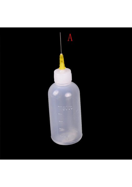 Bir Stil 1 Adet Çok Fonksiyonlu Dıy Model Yapımı 50 ml Plastik Dağıtım Şişesi Şırınga Iğnesi Tutkal Alkol Boya Şişesi (Yurt Dışından)