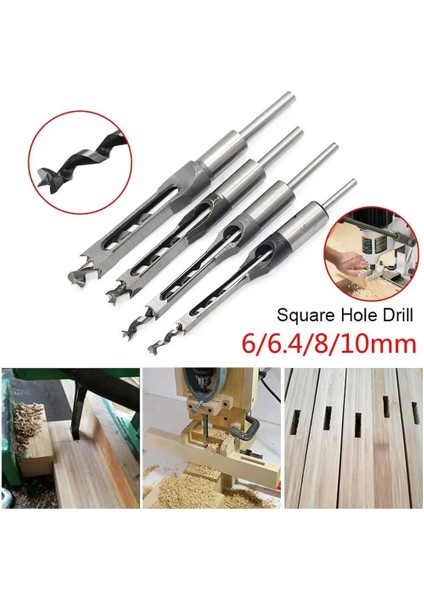 8mm Tarzı 6 Hss Kare Delik Matkap Ucu Zıvana Açma Keskileri Ağaç Işleme Aleti (Yurt Dışından) fırsatları