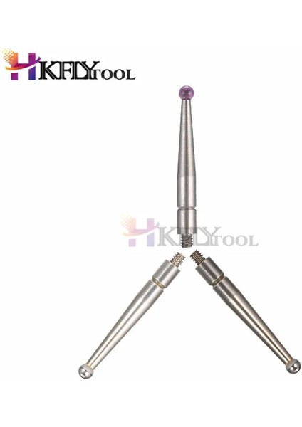 Yakut M1.4X20.9L Stili Konu 2mm Kafa Od Uzunluğu Yakut Kafa Pin Ölçer Mikrometre Ucu Kolu Kadran Test Göstergesi Probu (Yurt Dışından)