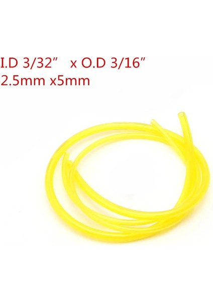 2,5 mm x 5 mm Stili Düzeltici Testere Blower 60CM Için Yakıt Gaz Hattı Boru Hortumu (Yurt Dışından)