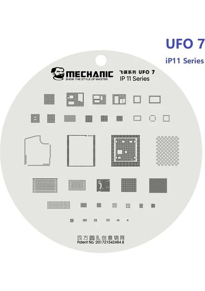 UFO7-A13 Tarzı Mekanik Ufo LCD Ekran Ic Koruma Çelik Şablon iPhone Pro Max Flex Kablo Parlatma Onarım Ekran Şablonu (Yurt Dışından)