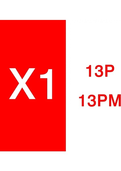 13P 13PM X1 Tarzı Arka Kamera Mavi Lens iPhone 7g -13PROMAX Arka Kamera Tamir Yedek Parça Geniş Açı Telefoto Ultra Geniş Açı Lens Seti (Yurt Dışından)