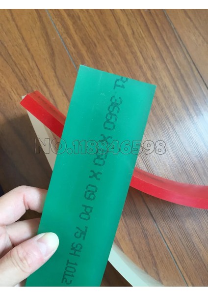 Yeşil 75A 1m Stili 50*9* Düz Serigrafi Baskı Silecek Lastik Bıçak A Durometre (Yurt Dışından)