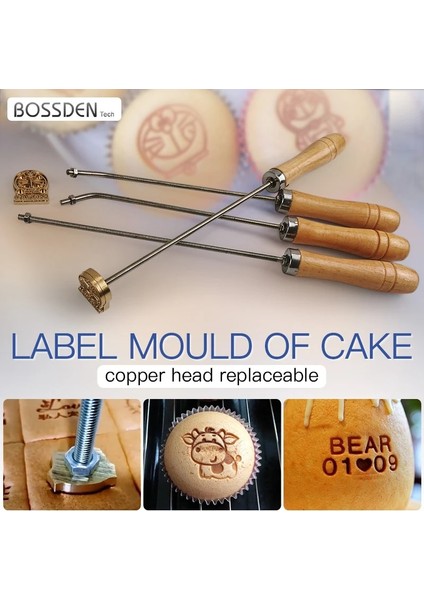 No.19 Tarzı 5 Cm'lik Kalıp Bossden Özel Logo Sıcak Damga Kek Logosu Ekmek Kalıbı Bun Sıcak Damgalama Logosu Isteğe Bağlı Resim Yapımı Özel Pirinç Logo (Yurt Dışından) modelleri