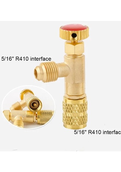 B Tipi R410 Tarzı R410A R22 Soğutma Aracı Klima Emniyet Valfi Adaptörü Montaj Inç Erkekfamale Şarj Hortumu Valfı (Yurt Dışından)