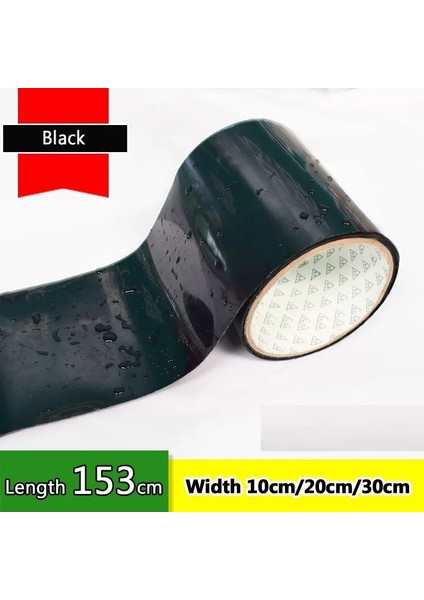 Siyah Stil Genişlik 10CM cm Süper Güçlü Kaçak Onarım Su Geçirmez Bant Bahçe Hortumu Su Borusu Bağlama Hızlı Kurtarma Hızlı Durdurma Aracı Sihirli Tutkal (Yurt Dışından)