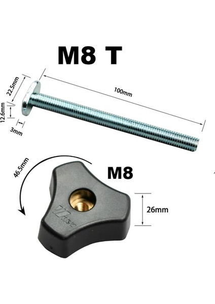 1 Adet T Vida M8 Tarzı Ağaç Işleme Ruter Masa T Parça Metal Hızlı Etkili Tutun Kelepçe Seti T Yuvası T Parça Ağaç Işleme Aleti Aksesuarları (Yurt Dışından) modelleri