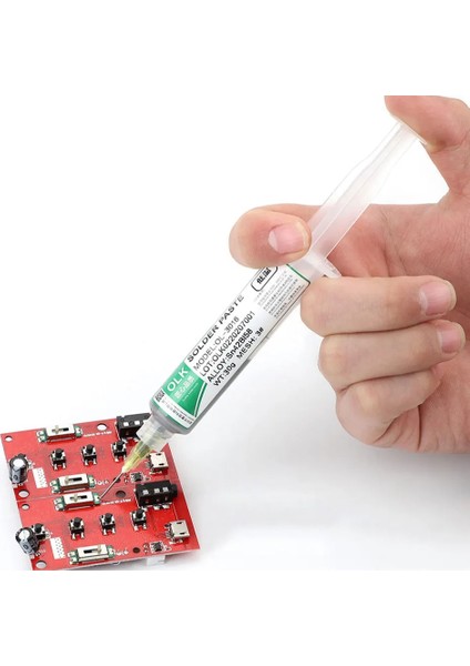 Olk 0.4AG 30G Stili Düşük Sıcaklık Kurşunsuz Şırınga Smd Lehim Pastası Akı Lehimleme LED SN42B Smd Onarım Kaynak Macunu B37 (Yurt Dışından) modelleri