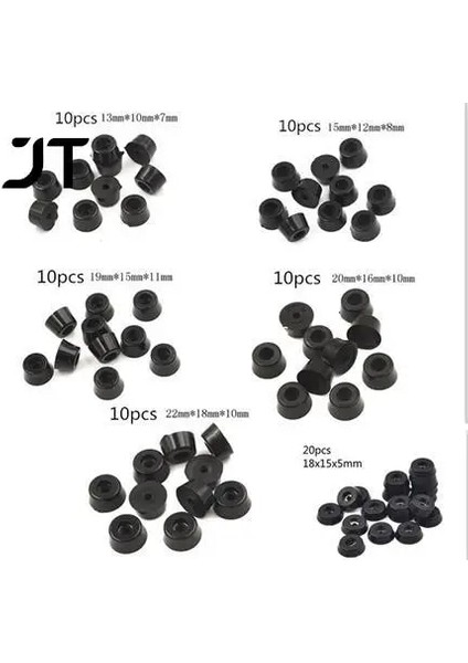 20 Adet 18X15X5MM Tarzı Kauçuk Kaymaz Masa Sandalye Mobilya Ayakları Bacak Pedleri Lastik Pedler Fayans Zemin Koruyucu (Yurt Dışından) fiyatları