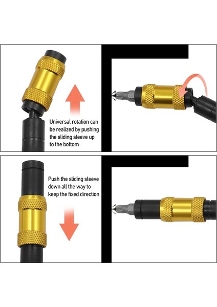 Mingjin Shop 1 E Tarzı Altıgen Manyetik Halka Tornavida Uçları Matkap El Aletleri Uzatma Çubuğu Hızlı Değişim Tutucu Tahrik Kılavuzu Vida Matkap Ucu (Yurt Dışından)