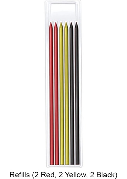 6 Adet Mix Doldurma Stili Katı Marangoz Kalem Seti Dolum Uçları ile Dahili Kalemtıraş Derin Delik Mekanik Kurşun Kalem Işaretleyici Ağaç Işleme Inşaat Aracı (Yurt Dışından)