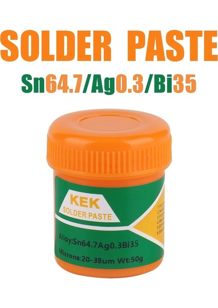 SN64.7 Ag0.3 BI35 Stili 50 Gram Lehim Pastası Bga Onarım Kalay Macunu Smd Patch Vitalizer Kaynak Onarımı Lehim Pastası (Yurt Dışından)