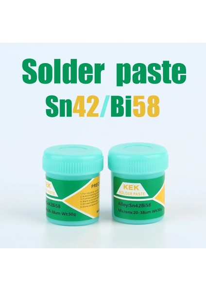SN64.7 Ag0.3 BI35 Stili 50 Gram Lehim Pastası Bga Onarım Kalay Macunu Smd Patch Vitalizer Kaynak Onarımı Lehim Pastası (Yurt Dışından)