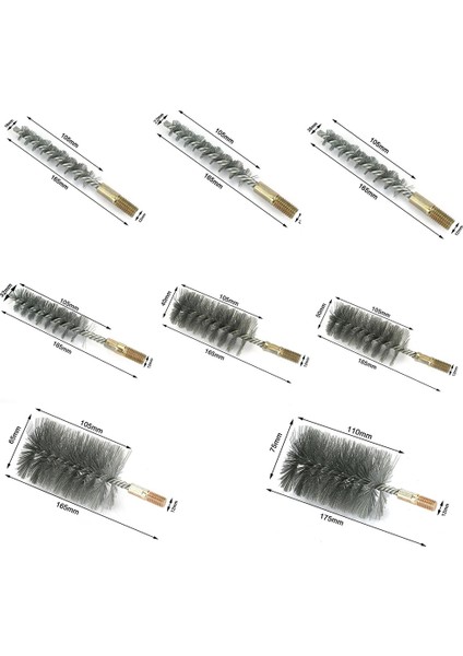 22MM Tarzı Dişli Tel Fırça Metal Fırça Çalışma Paslanmaz Çelik Tel Boru Boru Temizleme Baca Fırça Seti mm (Yurt Dışından) modelleri