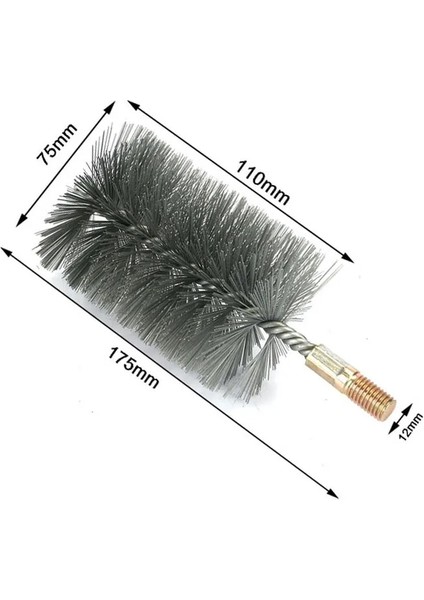 22MM Tarzı Dişli Tel Fırça Metal Fırça Çalışma Paslanmaz Çelik Tel Boru Boru Temizleme Baca Fırça Seti mm (Yurt Dışından) fırsatları