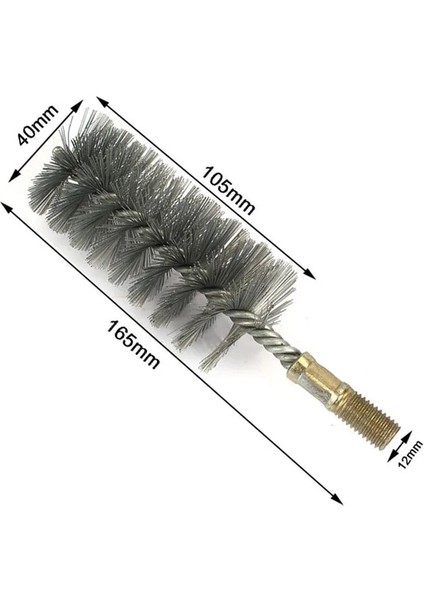 22MM Tarzı Dişli Tel Fırça Metal Fırça Çalışma Paslanmaz Çelik Tel Boru Boru Temizleme Baca Fırça Seti mm (Yurt Dışından) indirimleri