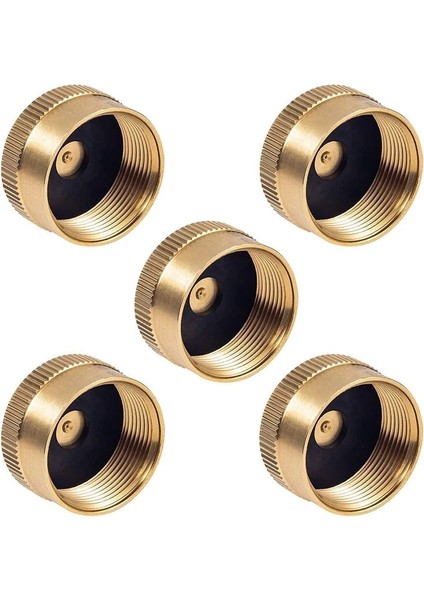 Yeşil Stil 5 Adet Prinç Dolum Kapağı 1 Lb Propan Şişe Kapağı Gaz Tankı Silindir Mühürlü Kapak Açık Soba Için Kapağı Koruyun (Yurt Dışından)