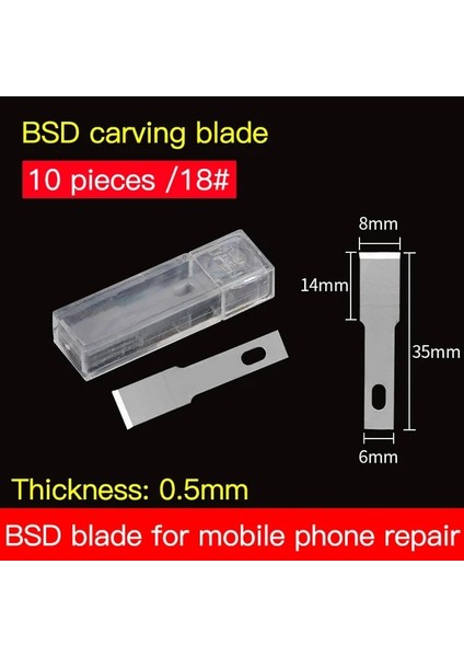 Model 18 10PCS Tarzı Bresun Metal Neşter Bıçak Bıçakları #11 Kaymaz Kesici Gravür Zanaat Bıçaklar Bıçakları Cep Telefonu Laptop Onarım Istasyonu Pcb Tamir El Aleti (Yurt Dışından)