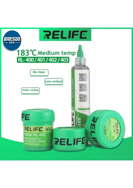 RL-401 Tarzı Relıfe Rl Havya Macunu iPhone Anakart Onarımı Için Düşük Sıcaklık Bga Reballing Lehimleme Akı (Yurt Dışından) fiyatları