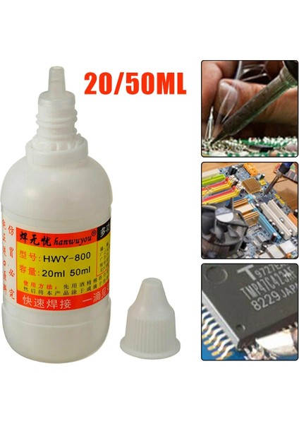 50ML Tarzı 20 Mlml Ev Paslanmaz Çelik Sıvı Akı Kaynak Lehim Toksik Olmayan Bakır Macunu Akı Sıvı Lehim Pastası Lehimleme Aksesuarları (Yurt Dışından) indirimleri