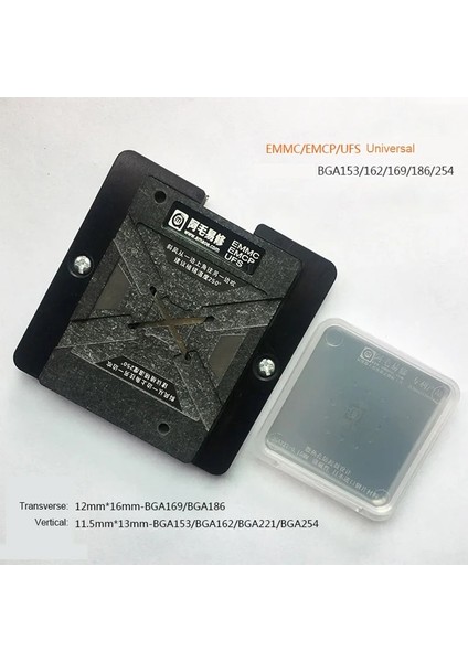 BGA221 Stili Evrensel Emmc Emcp Ufs Reballing Jig Platformu BGA153 BGA162 BGA169 BGA186 BGA221 BGA254 Bga Reballing Şablon Kiti (Yurt Dışından)
