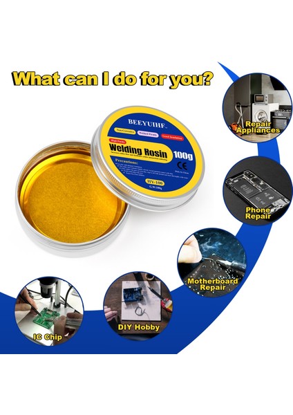 100G Tarzı 1 Parça 50GG Katı Rosin Lehim Pastası Akı Macunu Malzemesi Yüksek Saflıkta Havya Ucu Temizlemetamirlehimlemekaynak (Yurt Dışından) modelleri