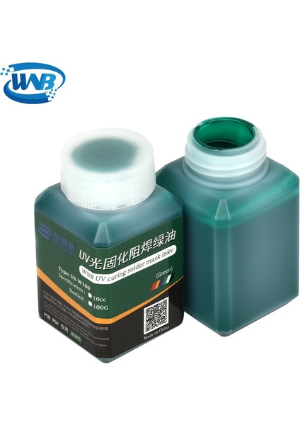 Siyah Stil 100 Gram Wnb 100G Uv Işığa Duyarlı Lehim Maskesi Mürekkep Iyileştirilebilir Lehimleme Aşındırıcı Arkı Önler Pcb Devre Tamir Kaynak Boya Yağı (Yurt Dışından) modelleri