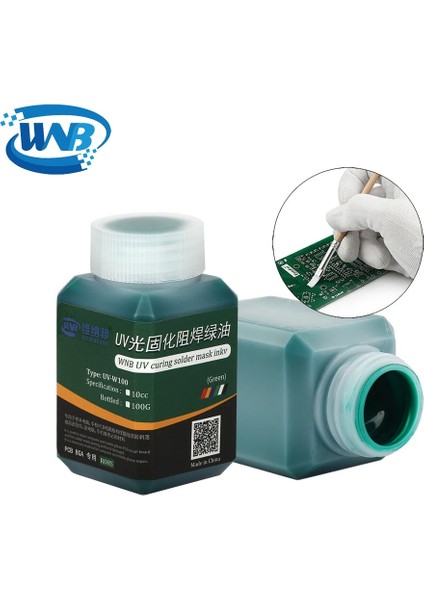 Siyah Stil 100 Gram Wnb 100G Uv Işığa Duyarlı Lehim Maskesi Mürekkep Iyileştirilebilir Lehimleme Aşındırıcı Arkı Önler Pcb Devre Tamir Kaynak Boya Yağı (Yurt Dışından) indirimleri
