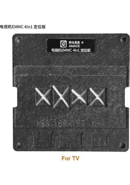 Tv Konumu Kiti Stili Amaoe 4 In 1 Emmc Emcp Ufs Reballing Jig Platformu BGA153 BGA162 BGA169 BGA186 BGA221 BGA254 Bga Reballing Stencil ile (Yurt Dışından)