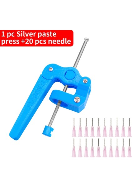 LXZ922055S Tarzı Luxıanzı Lehim Pastası Akı Ekstruder Güçlendirici Yeşil Yağ Iğnesi Varil Şırınga Devre Tamir Kaynak Aracı Uv Tutkal Booste (Yurt Dışından)