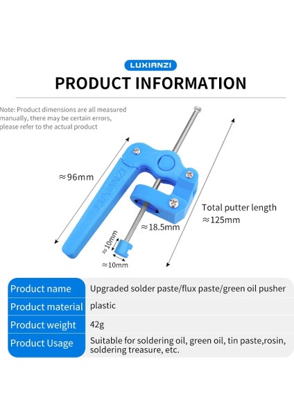 LXZ922055S Tarzı Luxıanzı Lehim Pastası Akı Ekstruder Güçlendirici Yeşil Yağ Iğnesi Varil Şırınga Devre Tamir Kaynak Aracı Uv Tutkal Booste (Yurt Dışından) modelleri