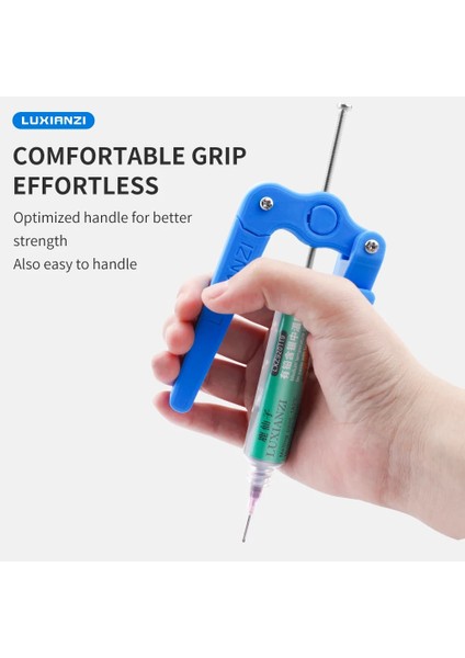 LXZ922055S Tarzı Luxıanzı Lehim Pastası Akı Ekstruder Güçlendirici Yeşil Yağ Iğnesi Varil Şırınga Devre Tamir Kaynak Aracı Uv Tutkal Booste (Yurt Dışından) fırsatları