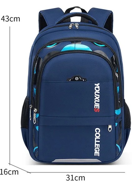 2023 Çocuk Okul Çocuk Sırt Ilkokul Nda Genç Erkekler Su Geçirmez Sırt Kitap Mochila Çanta (Yurt Dışından)