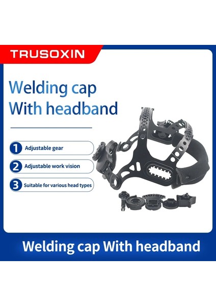 WB03 Stili Güneş Otomatik Kararan Kaynakçı Maskesi Aksesuarları Kare Delik Kaynak Kask Kafa Bandı Giyen (Yurt Dışından) fiyatları